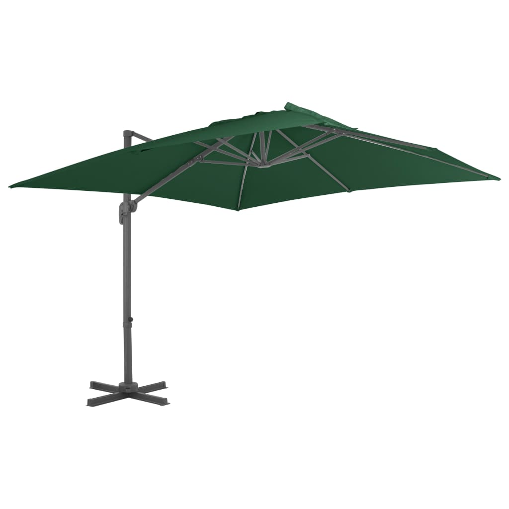 Parasol met draagbare voet taupe