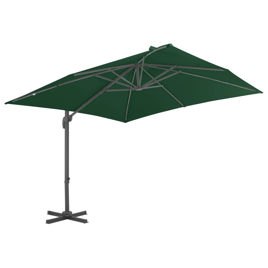 Parasol met draagbare voet taupe