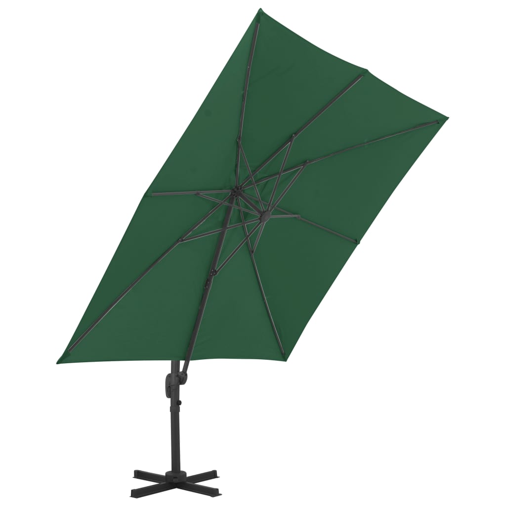 Parasol met draagbare voet taupe