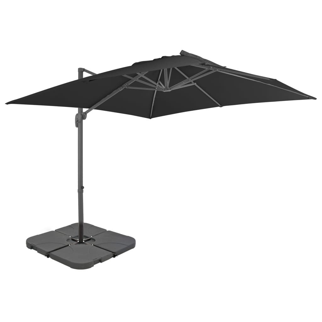 Parasol met draagbare voet