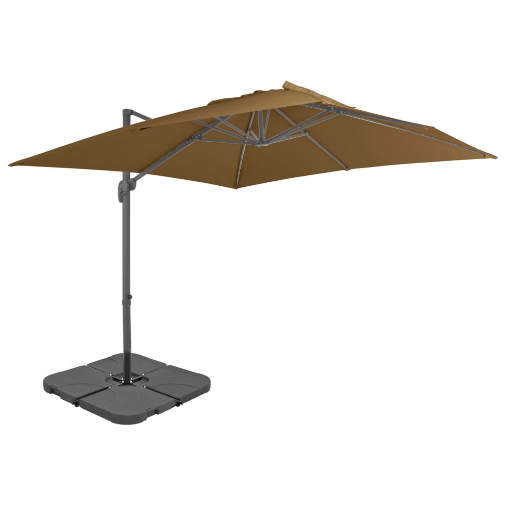 Parasol met draagbare voet