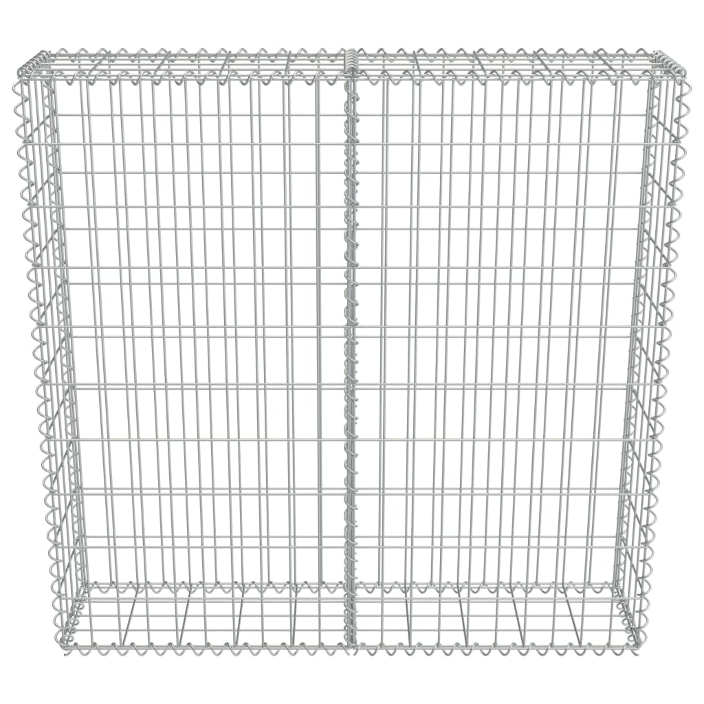 Schanskorfmuur met deksels 900x50x50 cm gegalvaniseerd staal