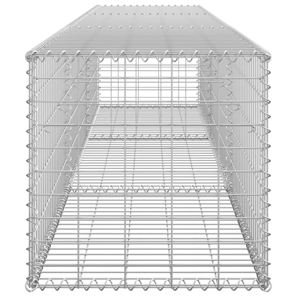 Schanskorfmuur met deksels 900x50x50 cm gegalvaniseerd staal