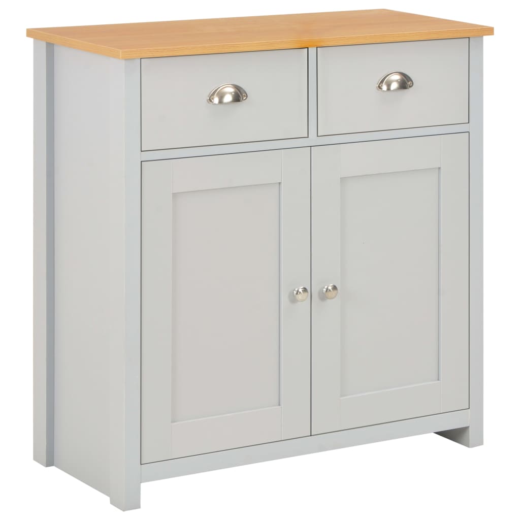 Dressoir 112x35x81 cm grijs