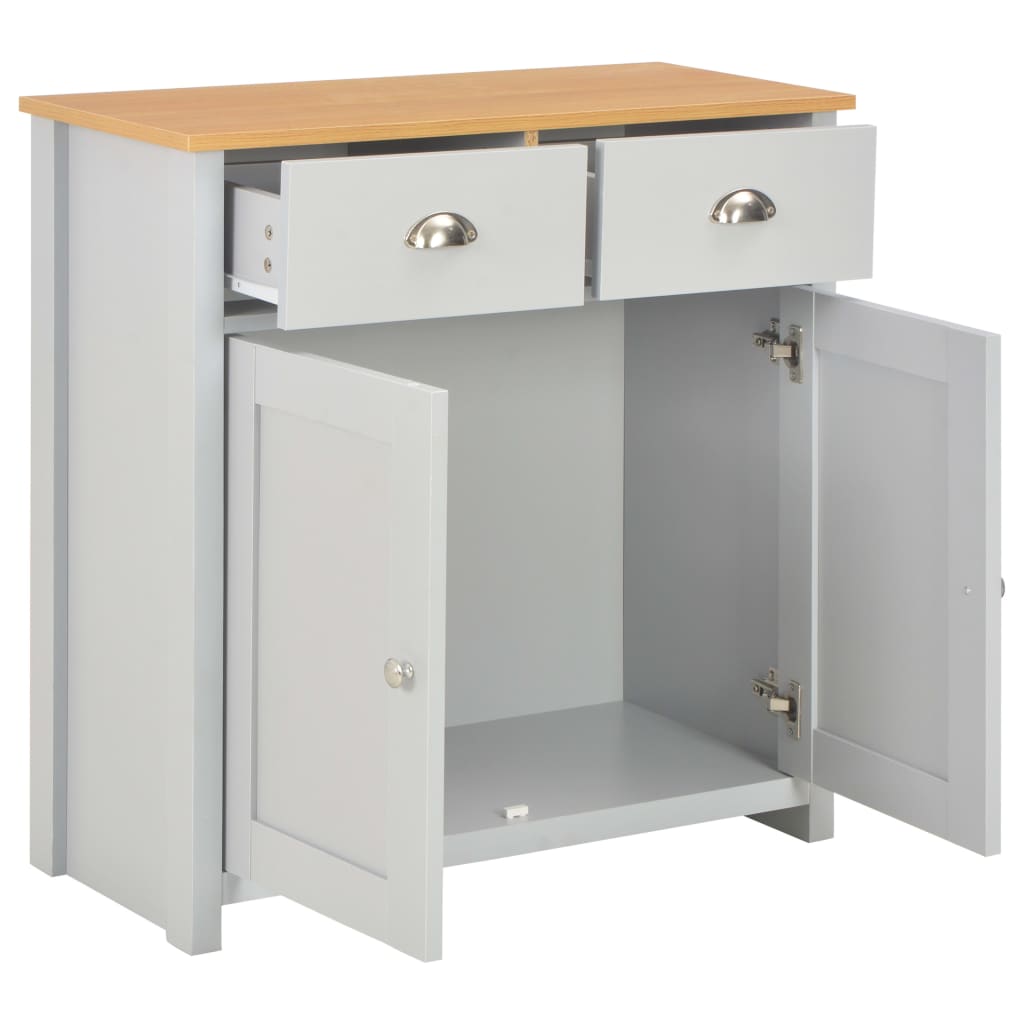 Dressoir 112x35x81 cm grijs