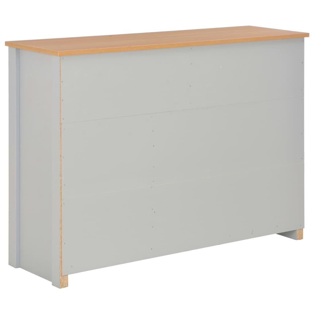 Dressoir 112x35x81 cm grijs