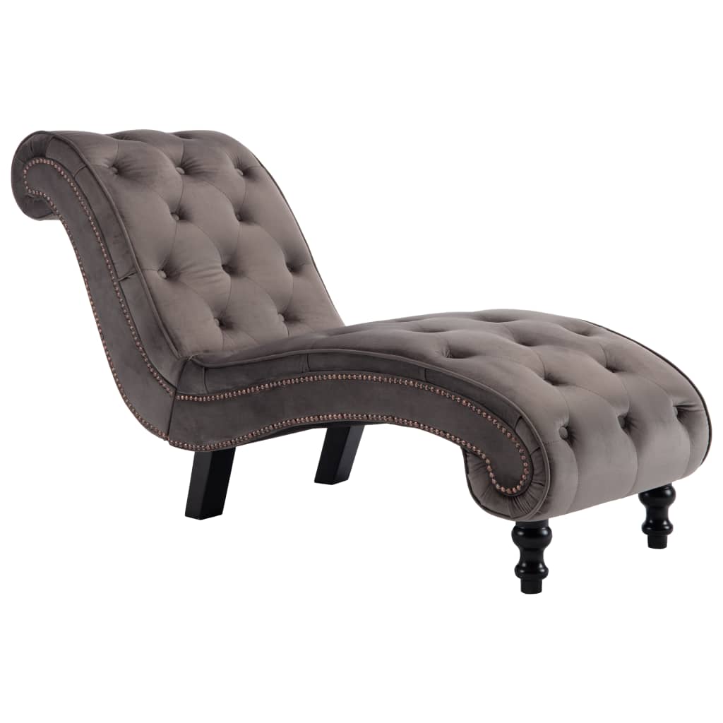 Chaise longue fluweel