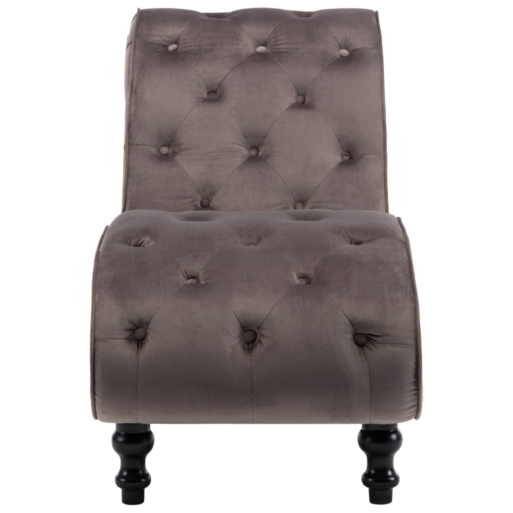 Chaise longue fluweel