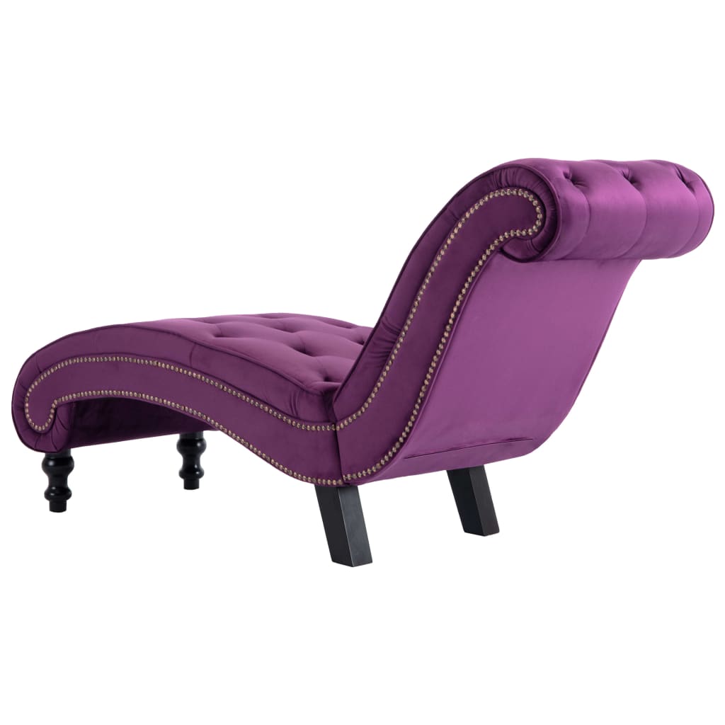 Chaise longue fluweel