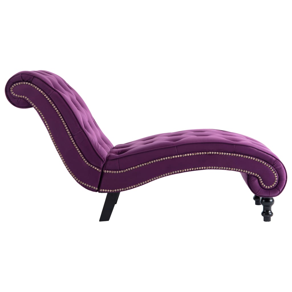 Chaise longue fluweel