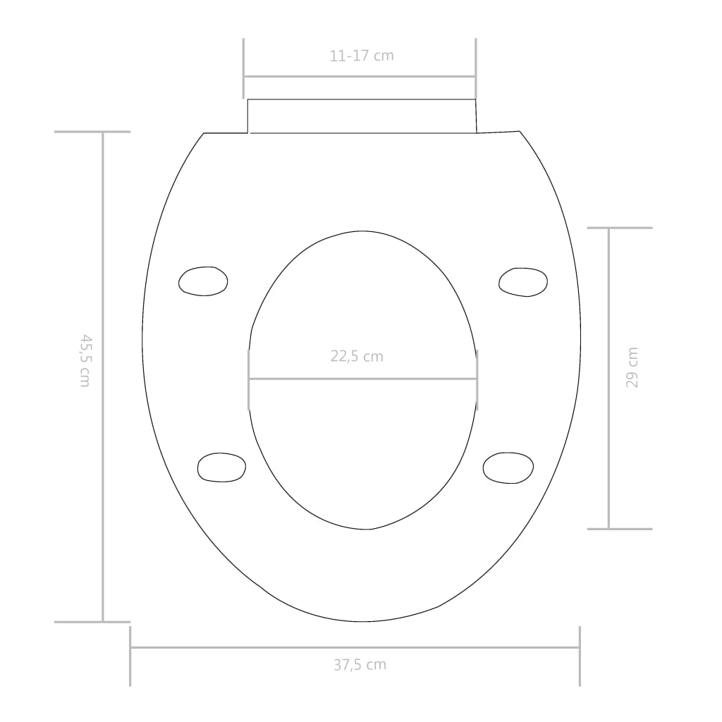 Toiletbril soft-close met quick-release ontwerp