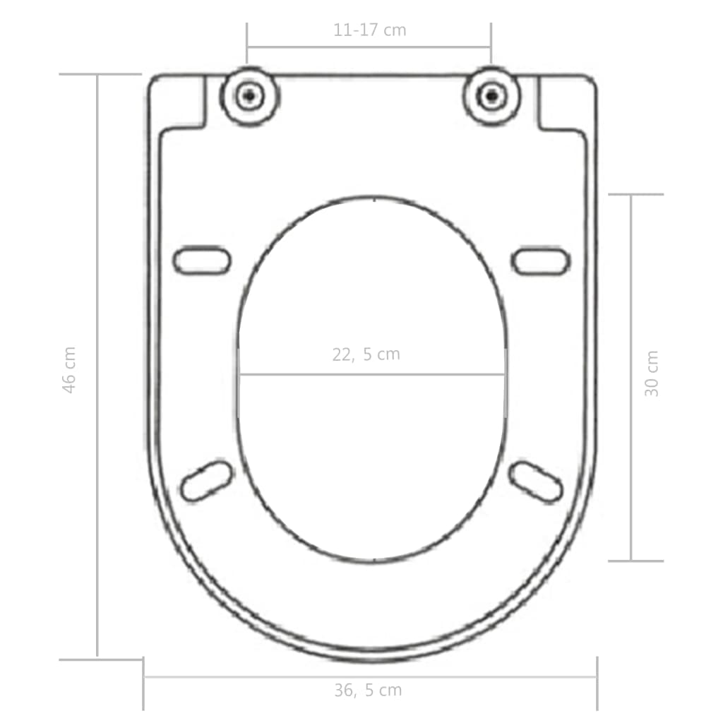 Toiletbril soft-close met quick-release ontwerp