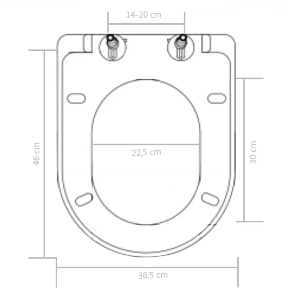 Toiletbril soft-close met quick-release ontwerp