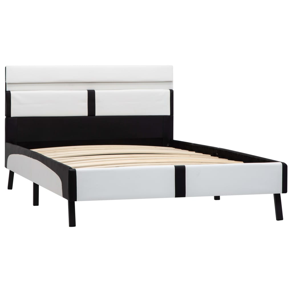 Bedframe met LED kunstleer 120x200 cm