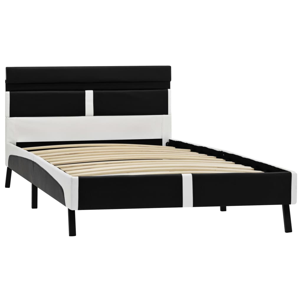 Bedframe met LED kunstleer 120x200 cm