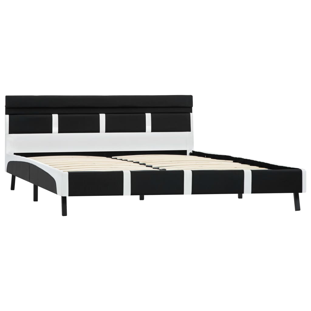 Bedframe met LED kunstleer 120x200 cm