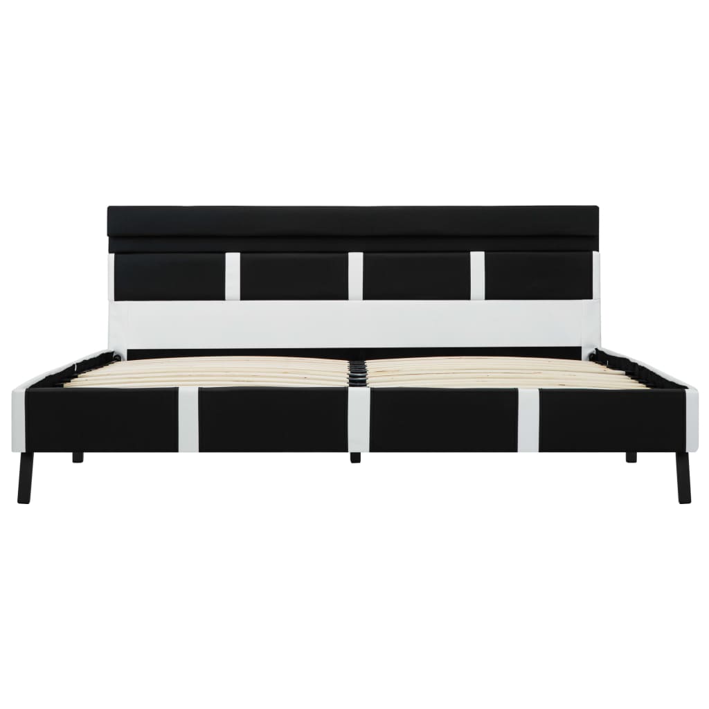 Bedframe met LED kunstleer 120x200 cm