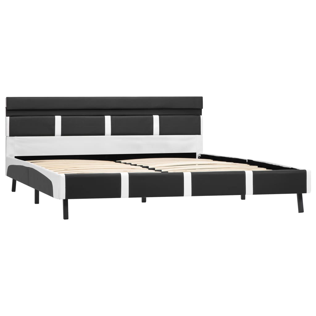 Bedframe met LED kunstleer 120x200 cm