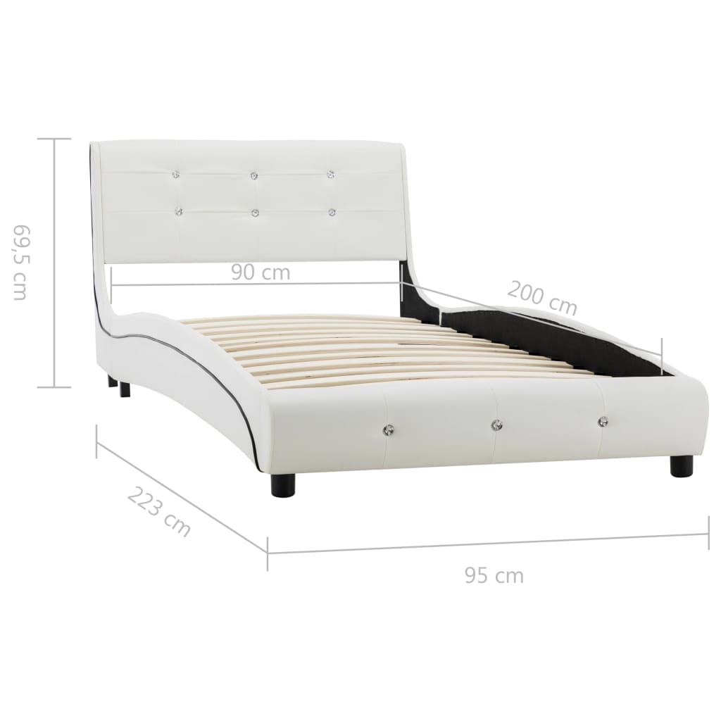 Bedframe kunstleer 140x200 cm