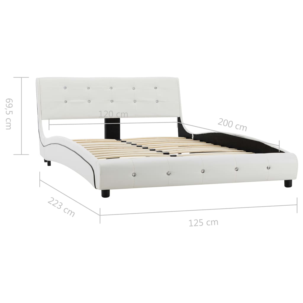 Bedframe kunstleer 90x200 cm