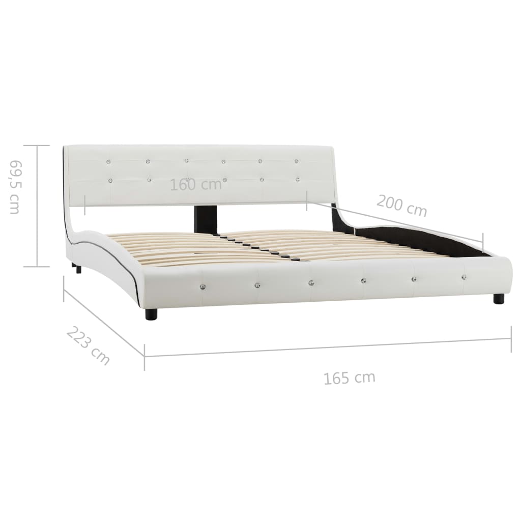 Bedframe kunstleer 90x200 cm