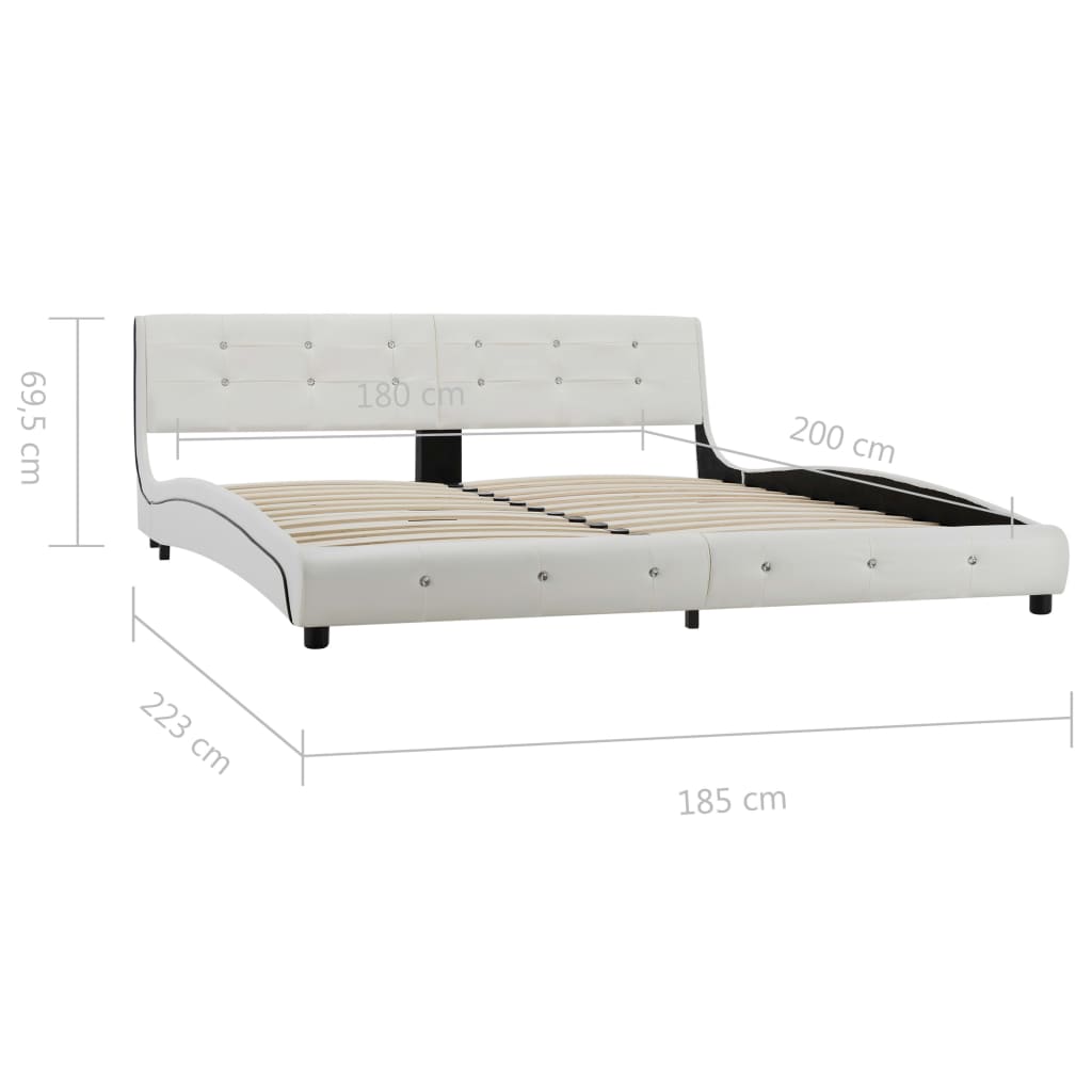 Bedframe kunstleer 140x200 cm