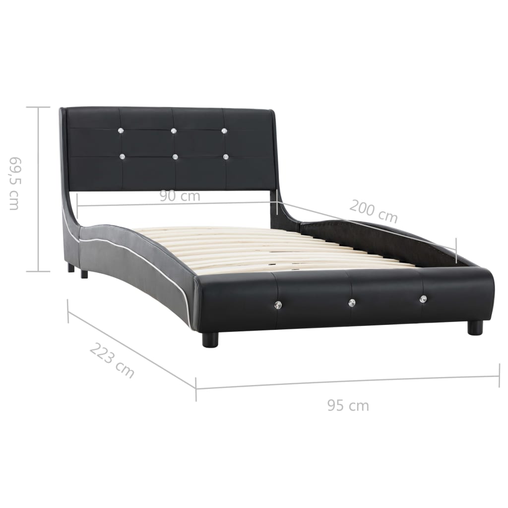 Bedframe kunstleer 140x200 cm