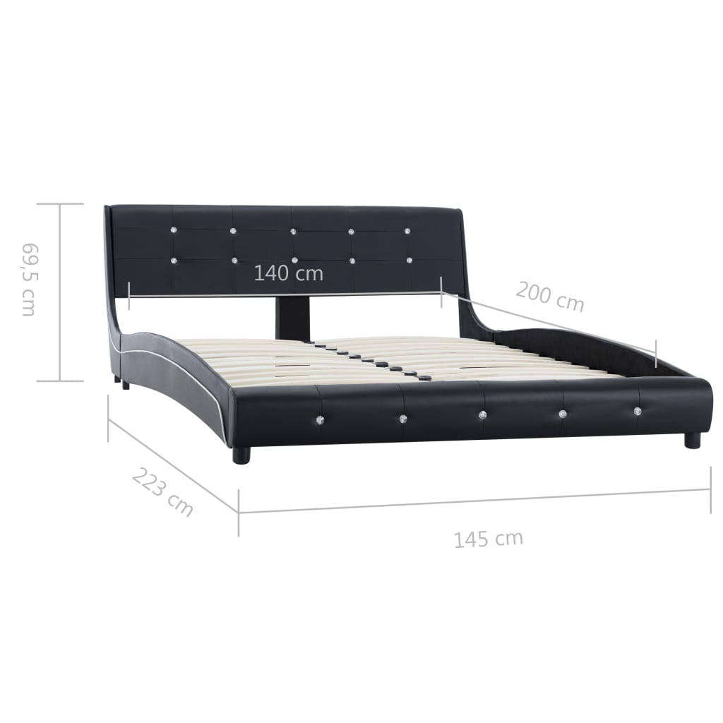 Bedframe kunstleer 140x200 cm