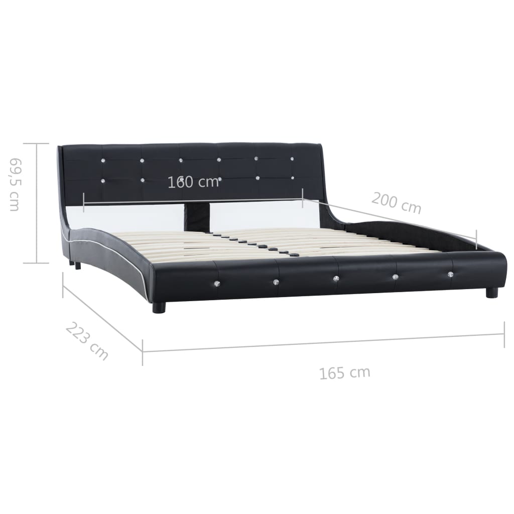 Bedframe kunstleer 140x200 cm