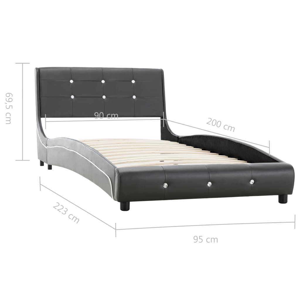 Bedframe kunstleer 140x200 cm