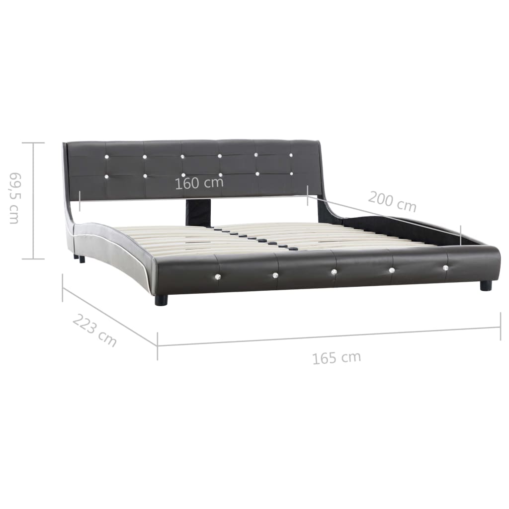 Bedframe kunstleer 140x200 cm