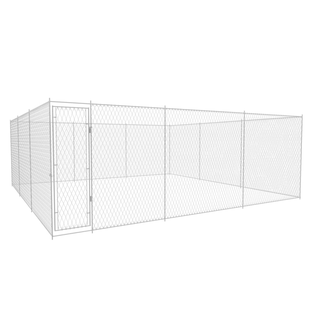 Hondenkennel voor buiten 950x570x185 cm gegalvaniseerd staal