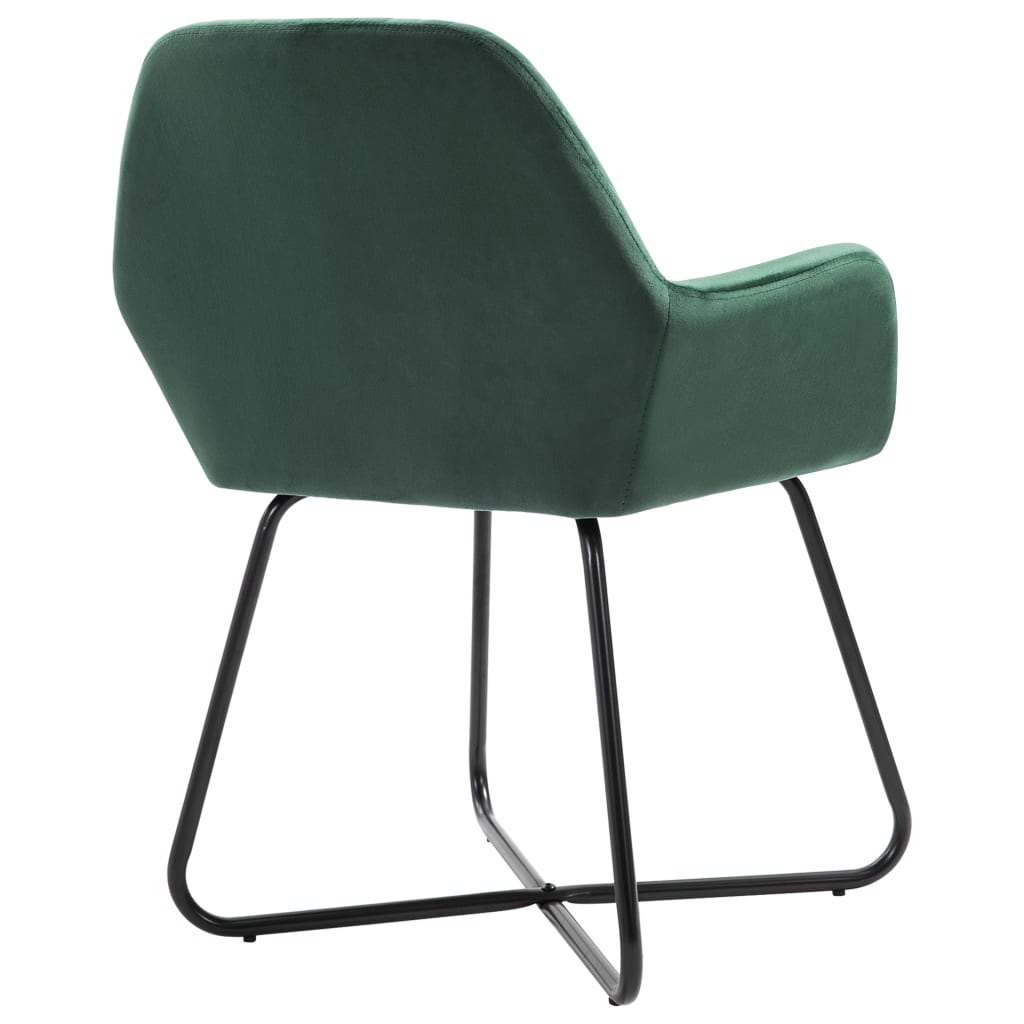 Eetkamerstoelen 6 st fluweel