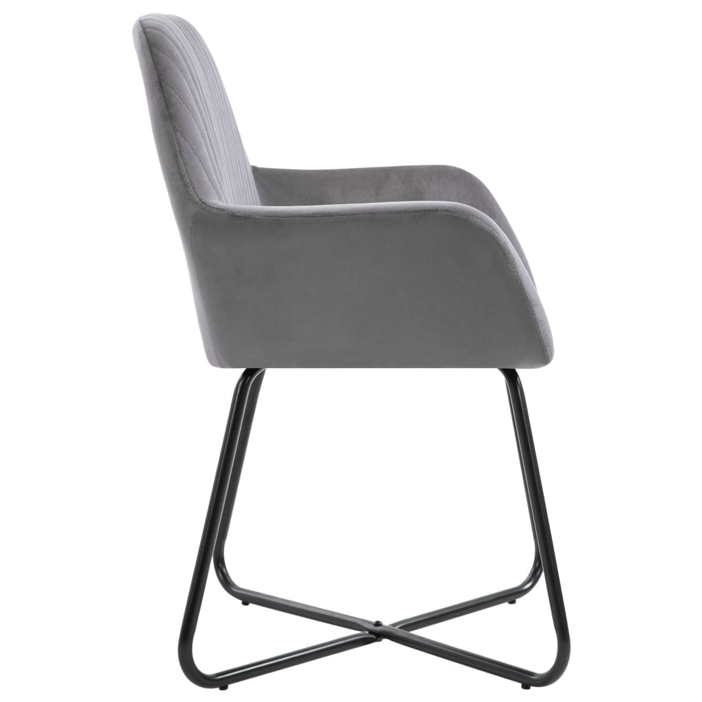 Eetkamerstoelen 2 st fluweel