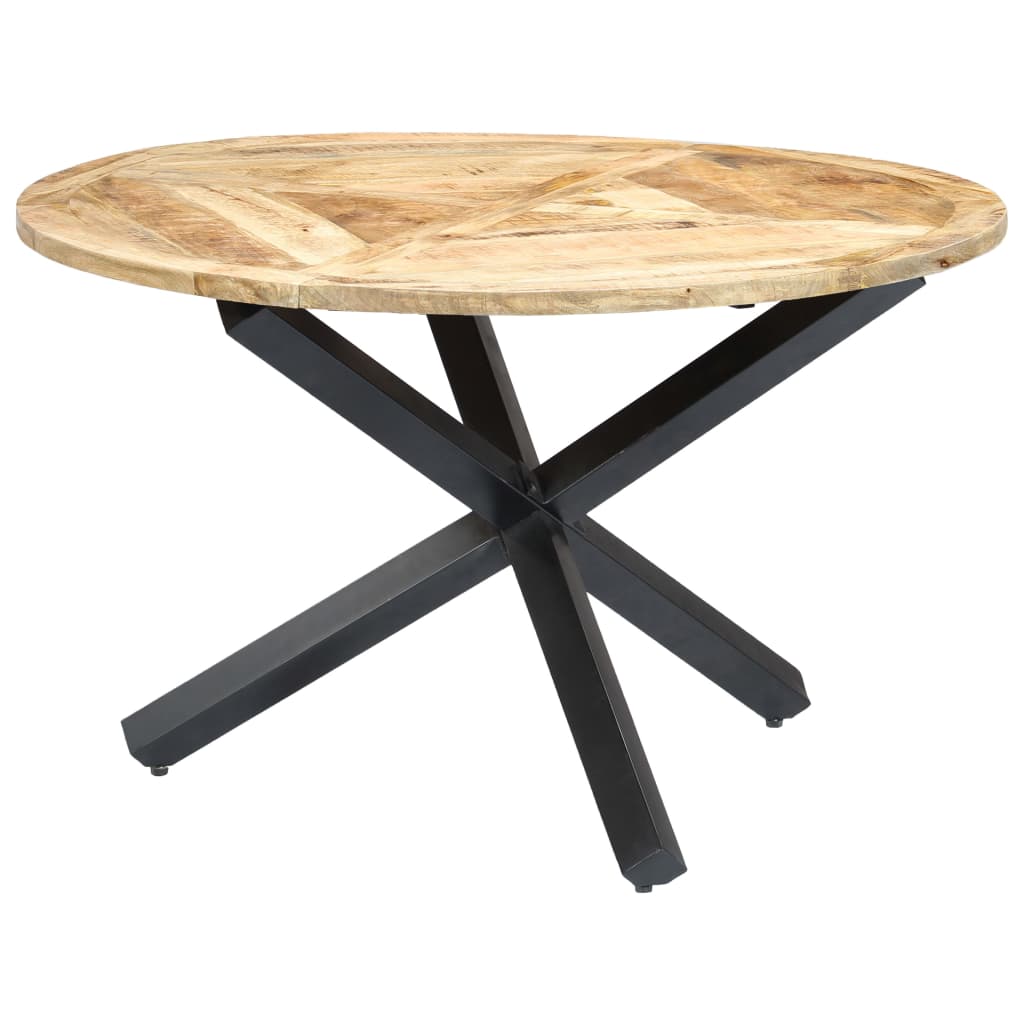 Eettafel rond 120x76 cm massief mangohout