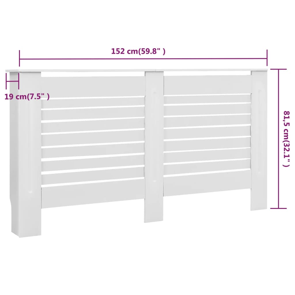 Radiatorombouw 172x19x81,5 cm MDF