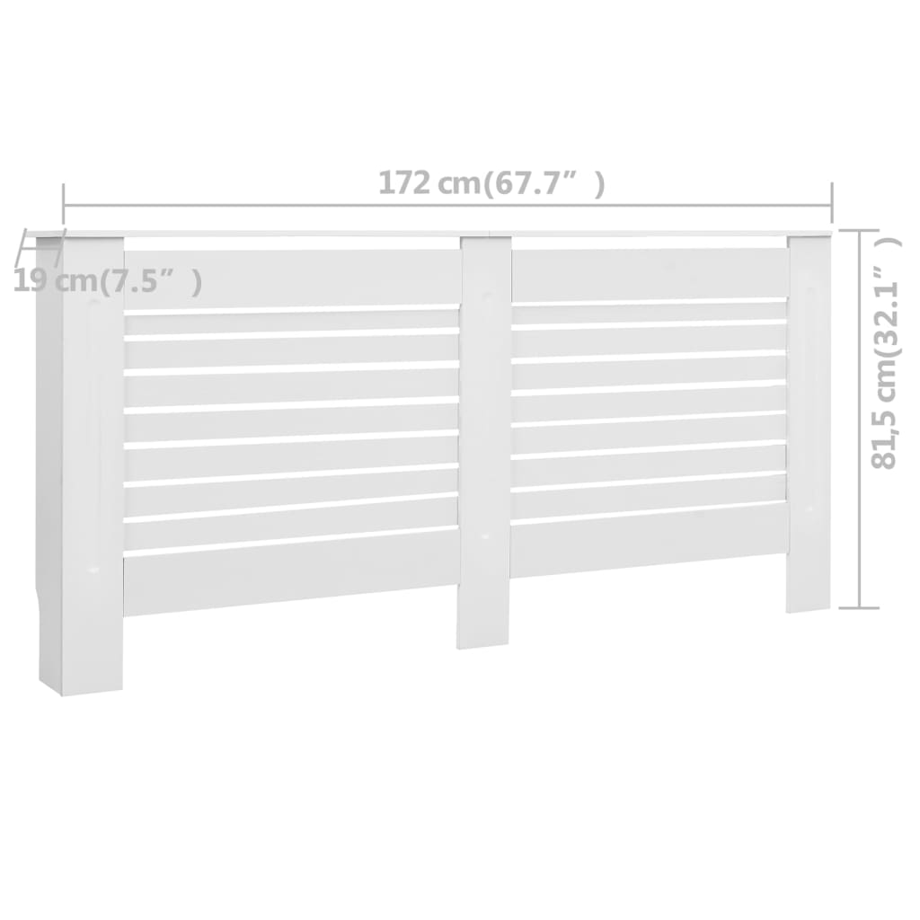 Radiatorombouw 172x19x81,5 cm MDF