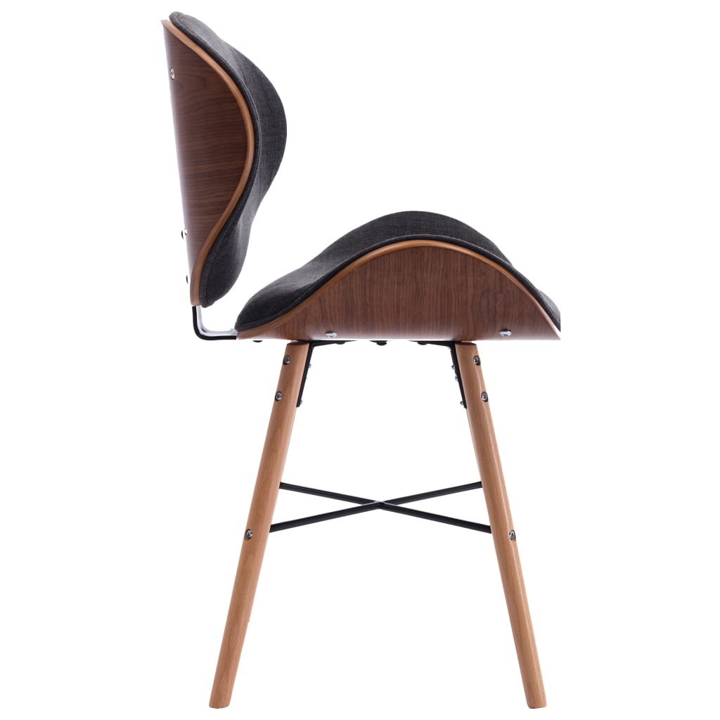 Eetkamerstoelen 6 st gebogen hout kunstleer