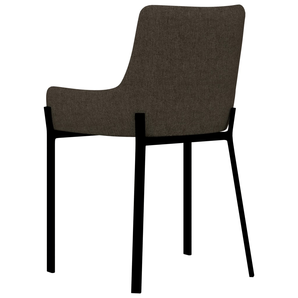 Eetkamerstoelen 2 st stof crèmekleurig