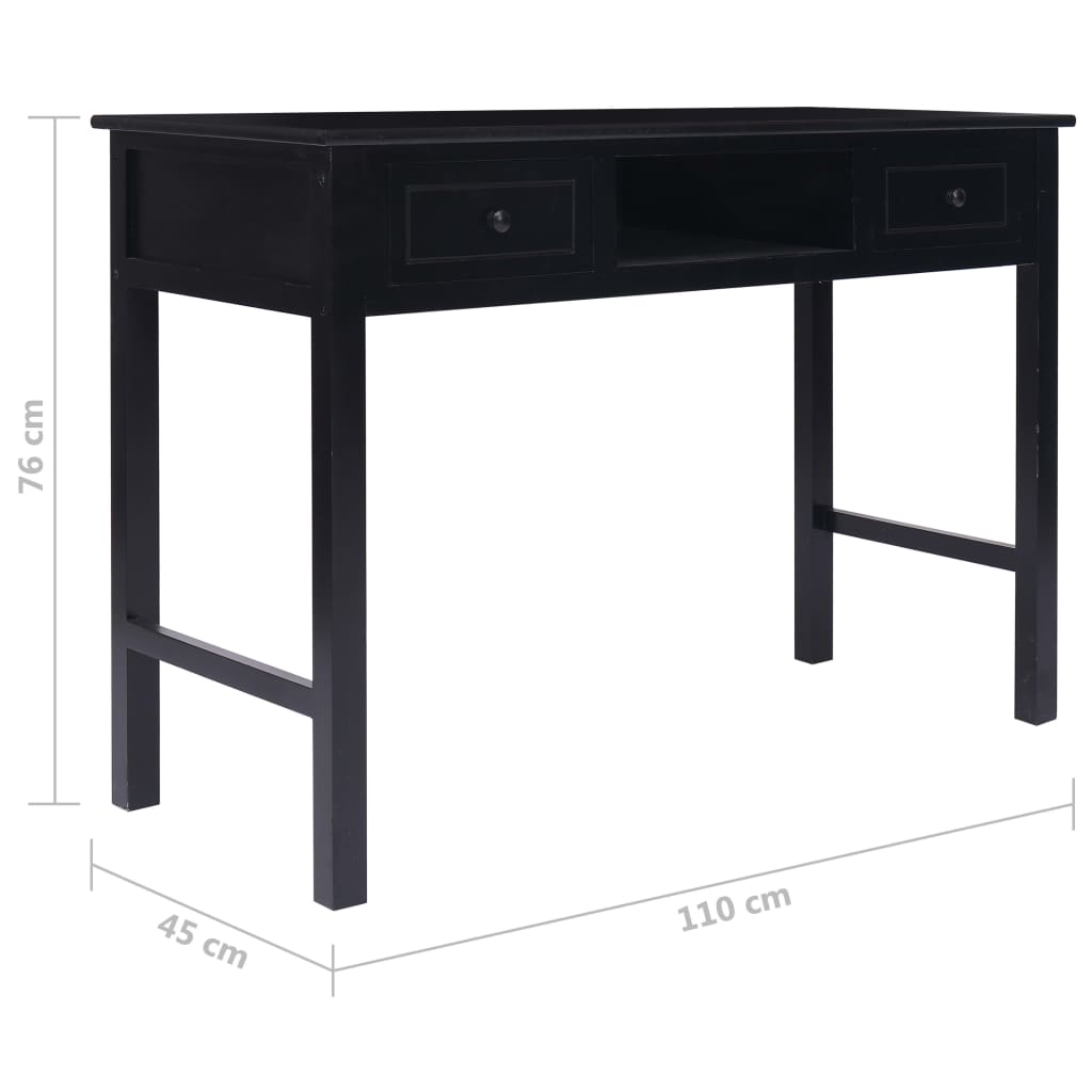 Schrijftafel 110x45x76 cm hout