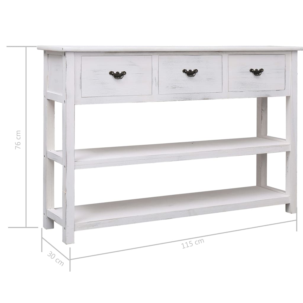 Dressoir 115x30x76 cm hout