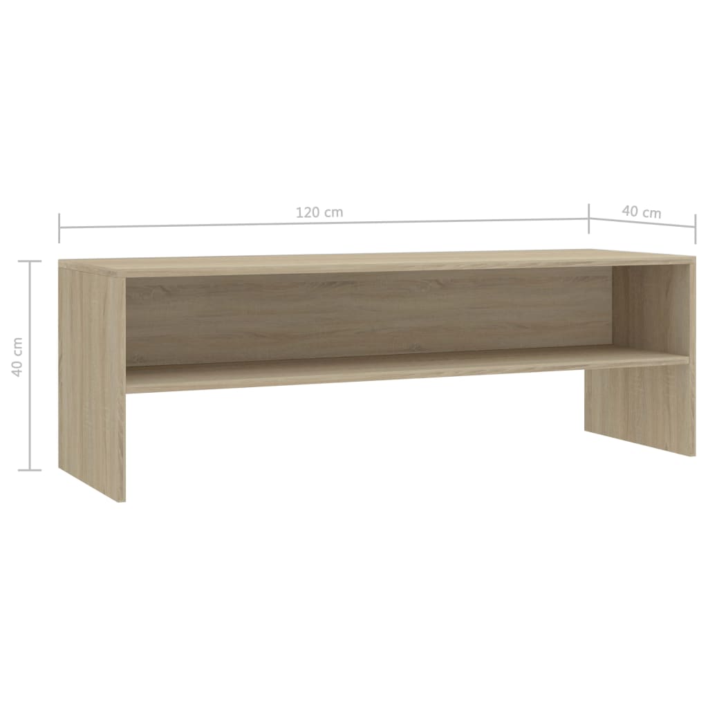 Tv-meubel 120x40x40 cm bewerkt hout