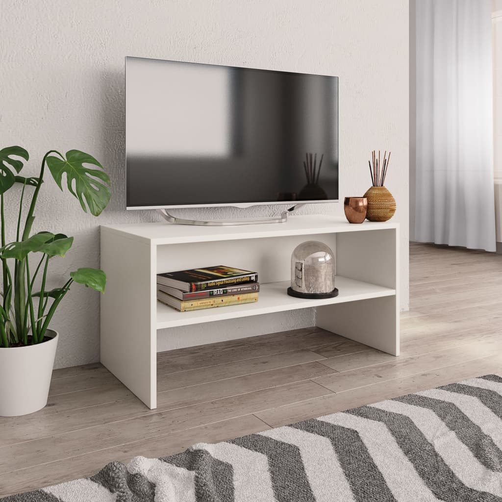 Tv-meubel 80x40x40 cm bewerkt hout grijs sonoma eikenkleurig