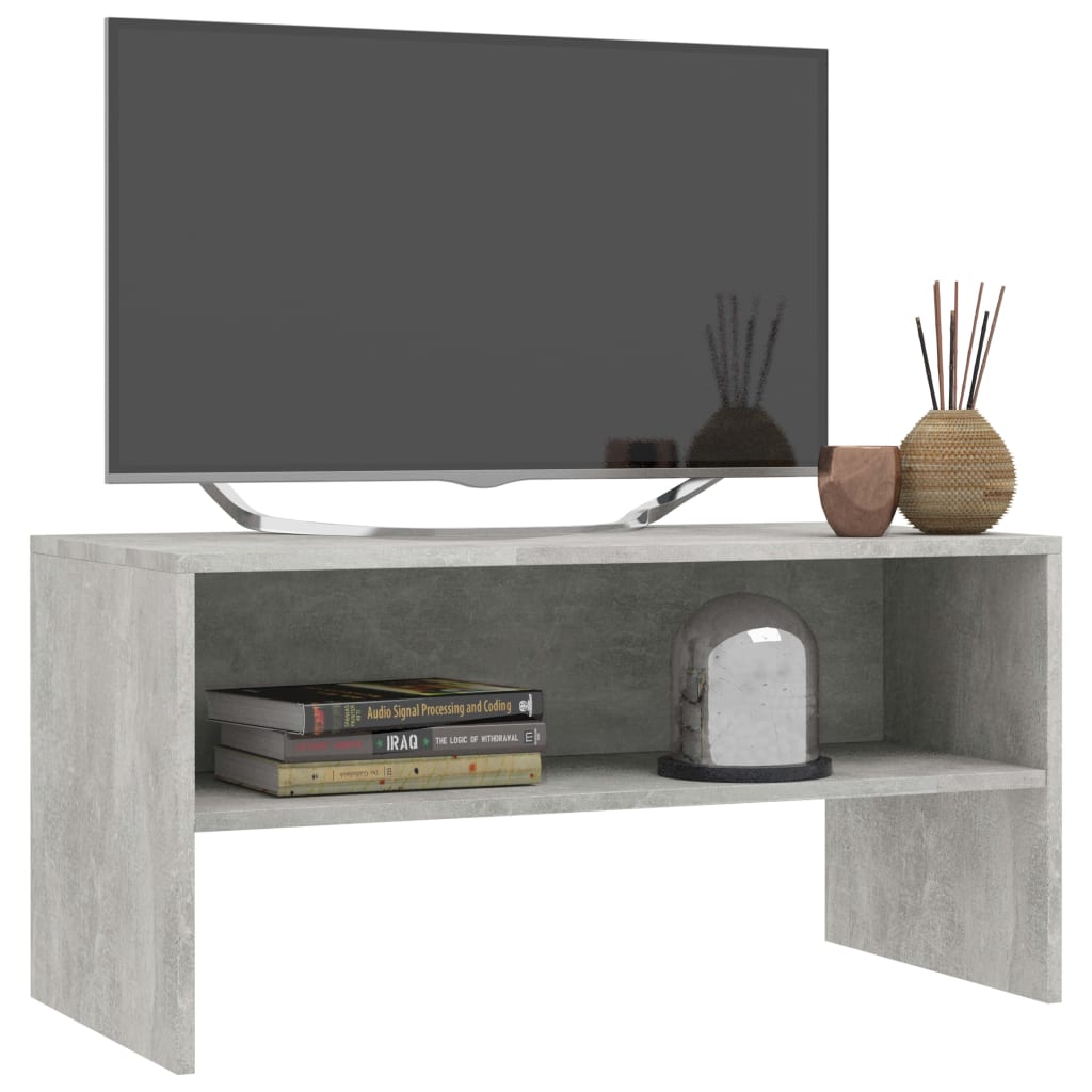 Tv-meubel 80x40x40 cm bewerkt hout grijs sonoma eikenkleurig