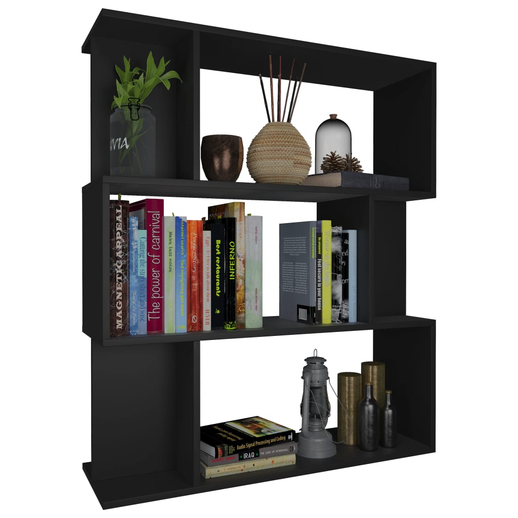 Boekenkast/kamerscherm 80x24x96 cm bewerkt hout