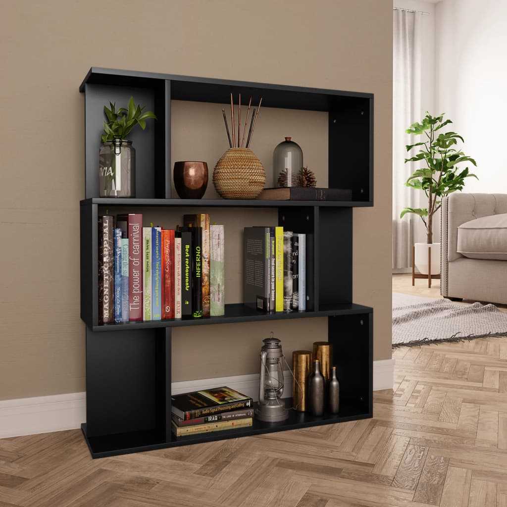 Boekenkast/kamerscherm 80x24x96 cm bewerkt hout