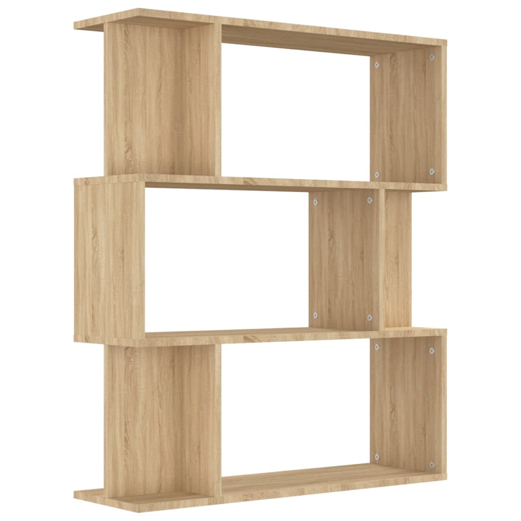 Boekenkast/kamerscherm 80x24x96 cm bewerkt hout