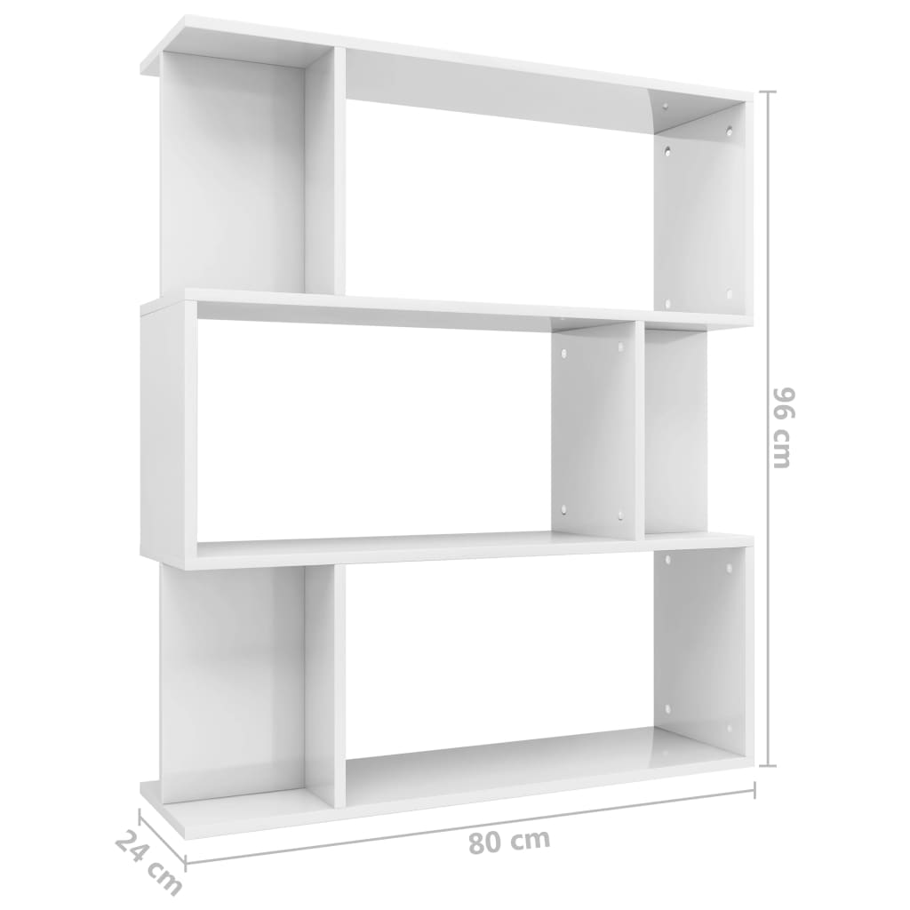 Boekenkast/kamerscherm 80x24x96 cm bewerkt hout