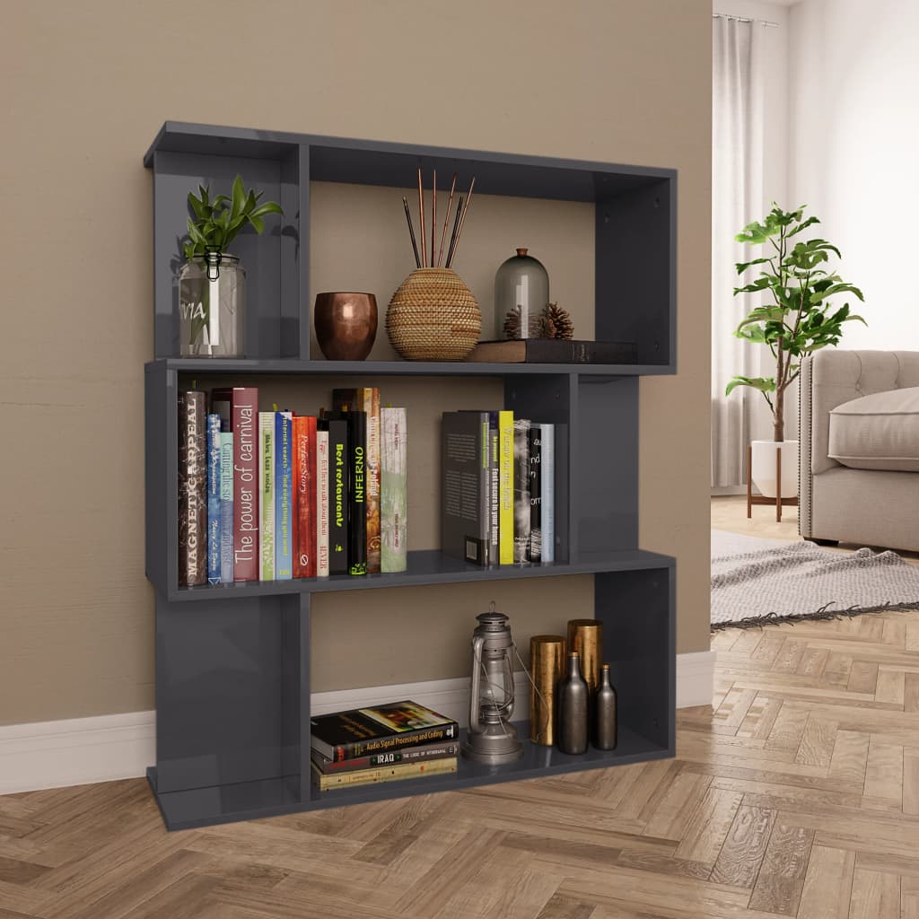 Boekenkast/kamerscherm 80x24x96 cm bewerkt hout