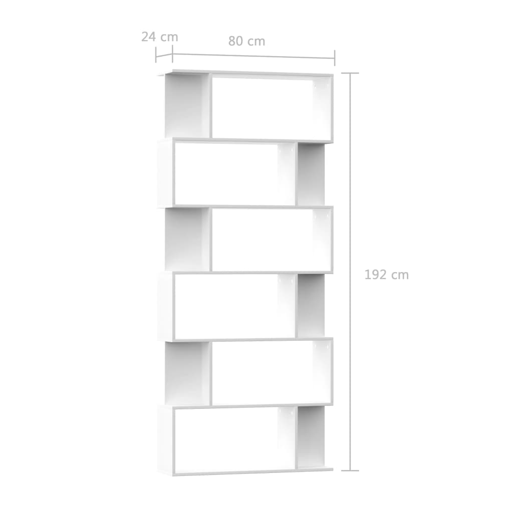 Boekenkast / kamerscherm 80x24x192 cm bewerkt hout